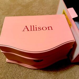 Brand new in box Pottery Barn Kids Pink Abigail Jewelry Box Large